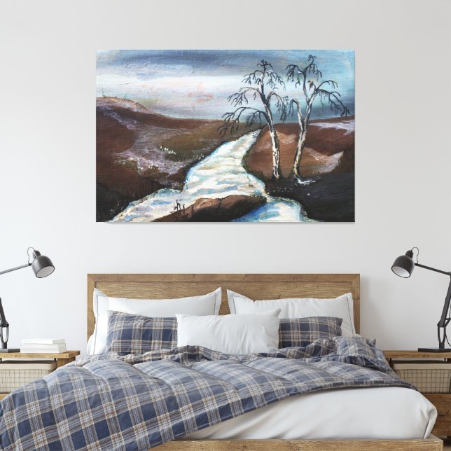 Traumlandschaft Leinwanddruck (Insitu (Schlafzimmer))