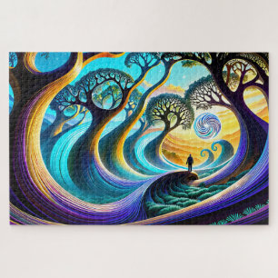 Traumlandschaft sich windender Reiche Puzzle