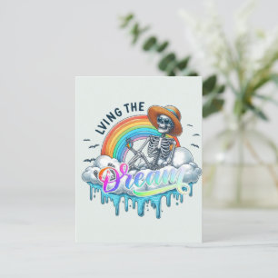 Traumleben - Skelett Postkarte