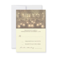 Traumleuchte Glühbirnen skurrile Hochzeitskarte RS