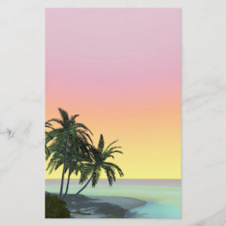 träumliche Wüste Island Stationery Briefpapier