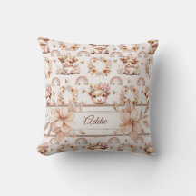Träumliches Boho Highland-Kuh-Kinderzimmer-Wurfkis