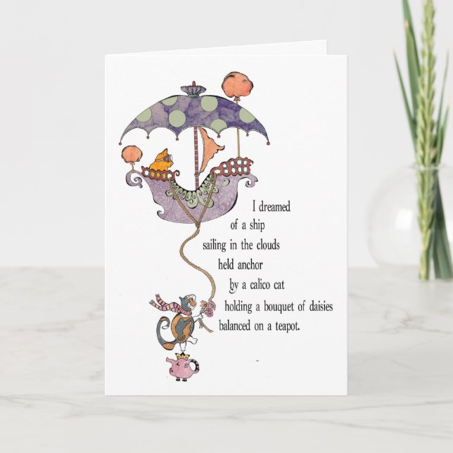 TraumMiezekatze-Karte Karte (Vorderseite)