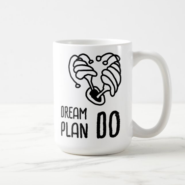 Traumplan DO Mushroom lineart Kaffeetasse (Rechts)