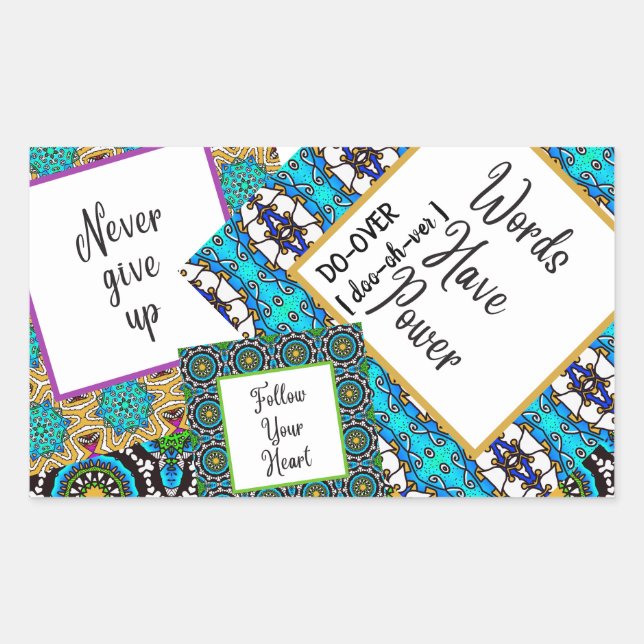 Traumplanen tun rechteckiger aufkleber (Vorderseite)