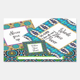 Traumplanen tun rechteckiger aufkleber