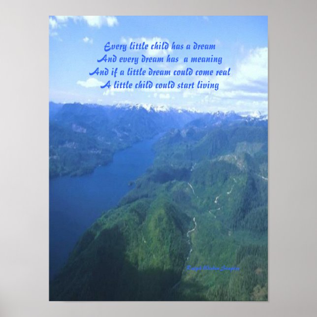 Traumposter eines Kindes Poster (Vorne)