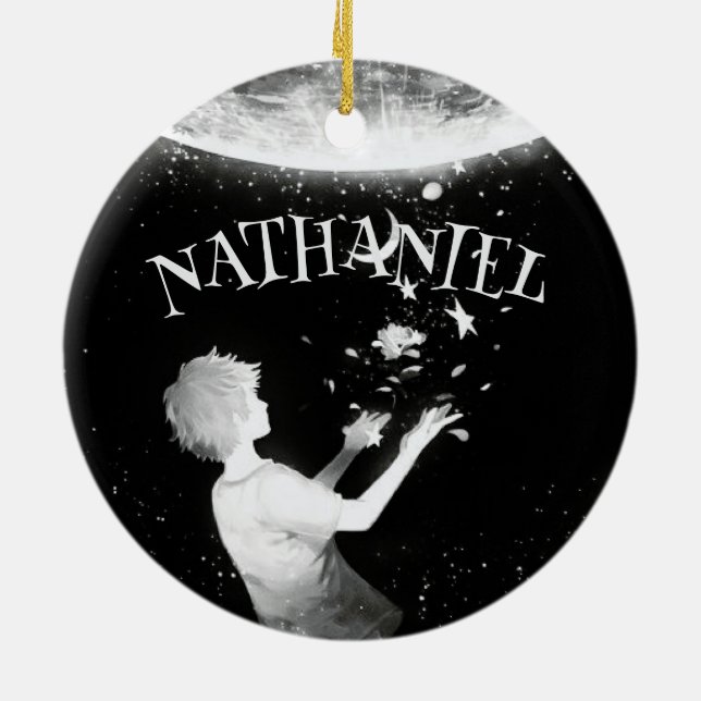 TRAUMREISENDER PERSONALISIERTES KERAMIKORNAMENT (Hinten)