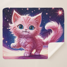 Traumrosa Kätzchen Kinderzimmer einzigartiges Desi Sherpadecke