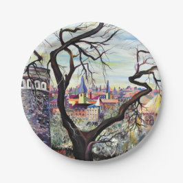 Traumscape Luxemburg böhmische Stadt Pappteller