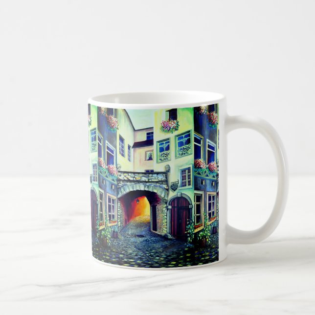 Traumscape Luxemburg böhmische Stadt Tasse (Rechts)