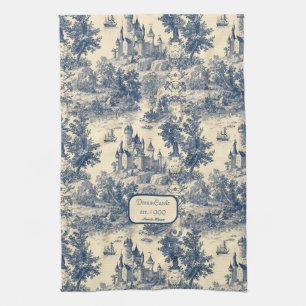 Traumschloss Classic Blau und Elfenbein Toile de J Geschirrtuch