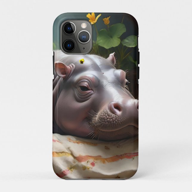 **"Träumskorb: Ein Baby Hippo's Cosy Nickerchen"** Case-Mate iPhone Hülle (Rückseite)