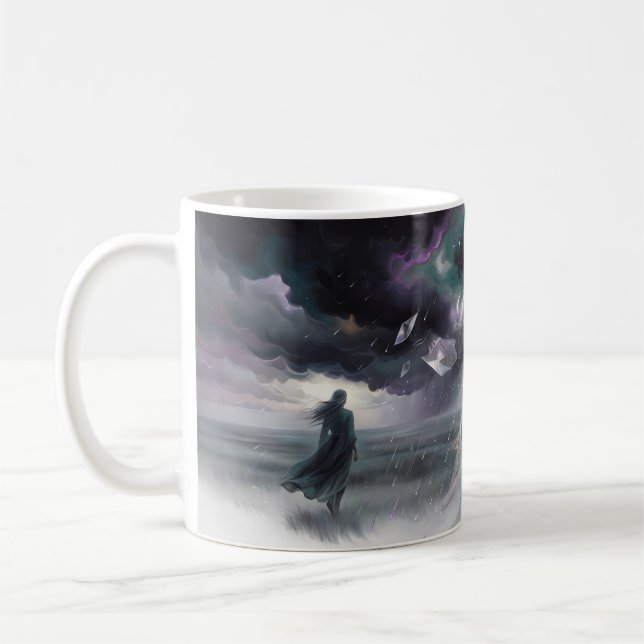 Traumsturm erweckt Herz Fantasy-Mug Kaffeetasse (Links)