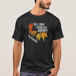 Träumt den ganzen Tag von Schlittenhundehusky Mush T-Shirt