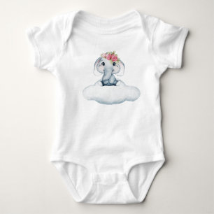 Traumtage mit Rosie dem Elefanten. Baby Strampler