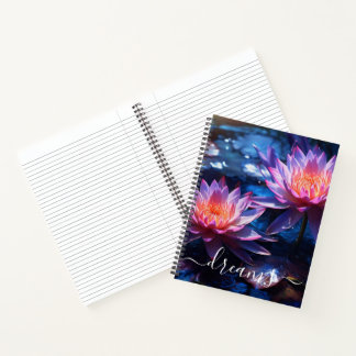 Traumtagebuch Hübsche Blumen Benutzerdefiniert Notizbuch