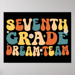 Traumteam der siebten Klasse zurück in die Schule Poster