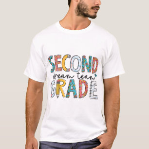 Traumteam der zweiten Klasse zurück zum Schullehre T-Shirt