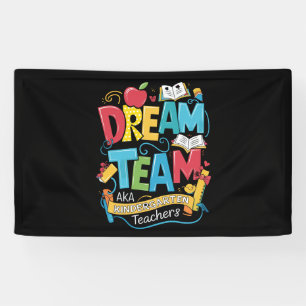 Traumteam-Kindergartenerzieher Zurück zur Schule Banner