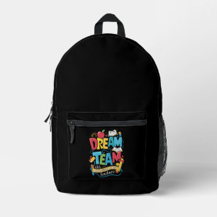 Traumteam-Kindergartenerzieher Zurück zur Schule Bedruckter Rucksack