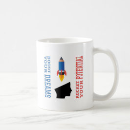 Traumverstärker und potenzielle Rakete Kaffeetasse