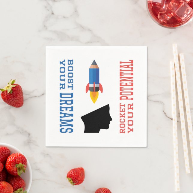 Traumverstärker und potenzielle Rakete Serviette (Beispiel)