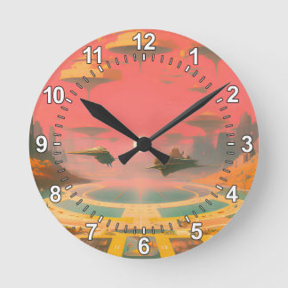 Traumwelt Runde Wanduhr