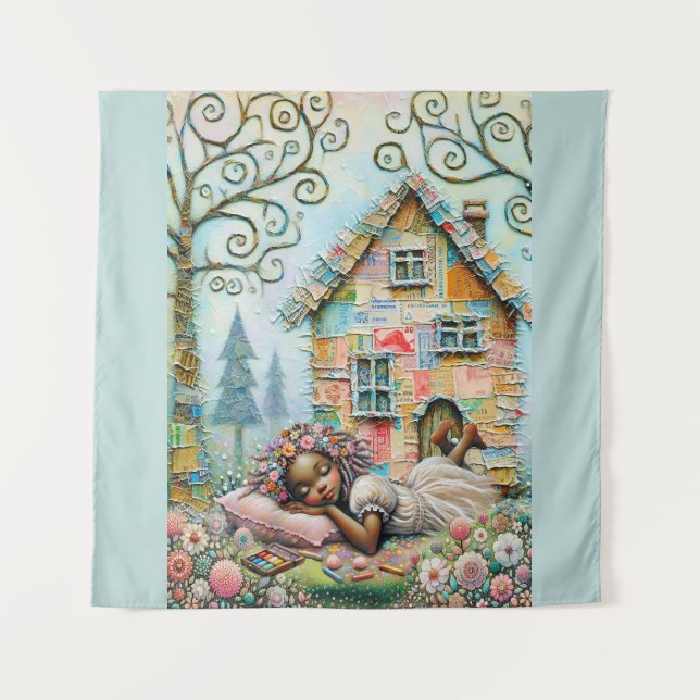 Träumzeit Wandteppich (Vorderseite)