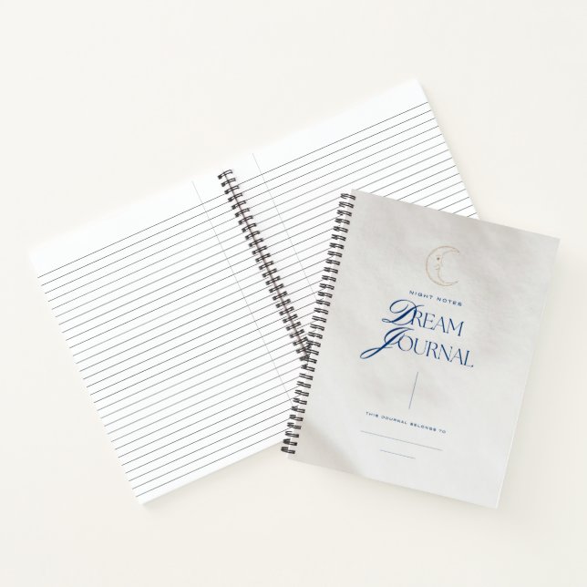 Traumzeitschrift für Nachtnotizen Notizbuch (Innenseite)