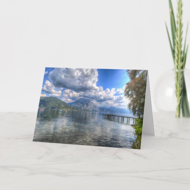 Traunsee Altmunster Österreich Karte (Vorderseite)