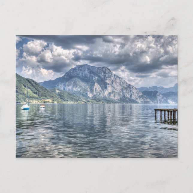 Traunsee Altmunster Österreich Postkarte (Vorderseite)