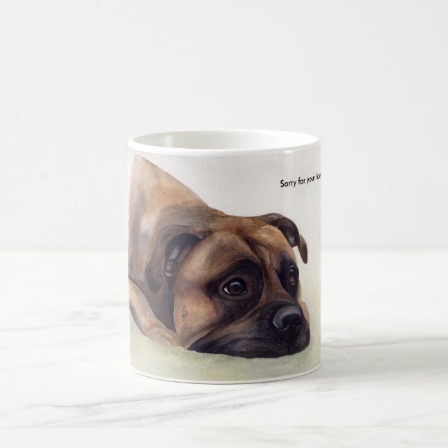 Traurig für Ihr Verlusthaustiergeschenk Kaffeetasse (Mittel)