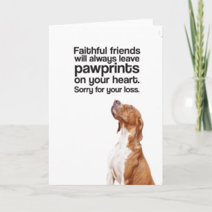 Traurig für Ihren Verlust (Zeiger) - Gruß-Karte Karte