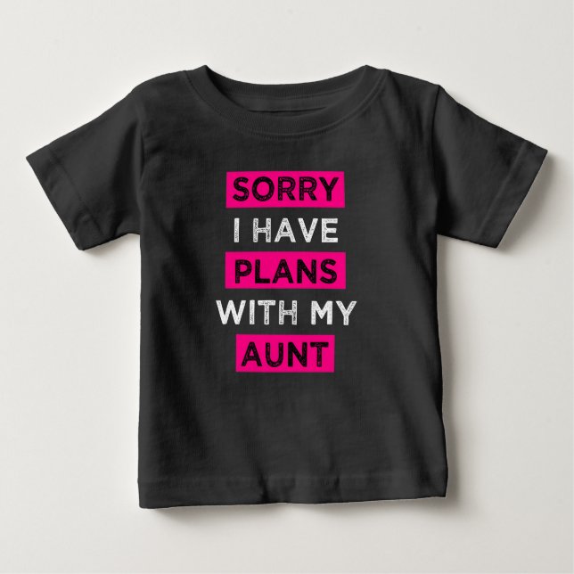 Traurig habe ich Pläne mit meinem lustigen Baby T-shirt (Vorderseite)