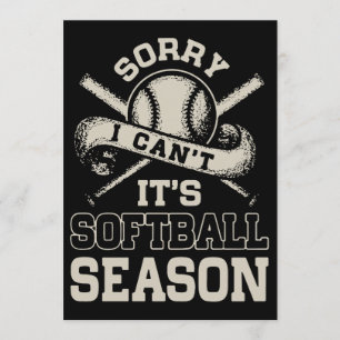 traurig kippe ich seine Softball-T - Shirts Karte