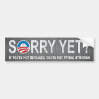 Traurig schon? Antiobama-Autoaufkleber