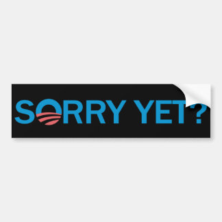 Traurig schon? Antiobama-Autoaufkleber - Schwarzes Autoaufkleber