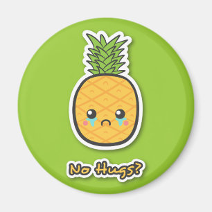 Traurige Ananas, die keine Umarmungen bekommt Magnet