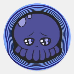 Traurige Aufkleber Tako-Chan