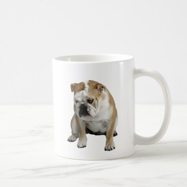 Traurige Bulldogge Tasse (Rechts)