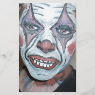 Traurige Clowns-beängstigende Briefpapier
