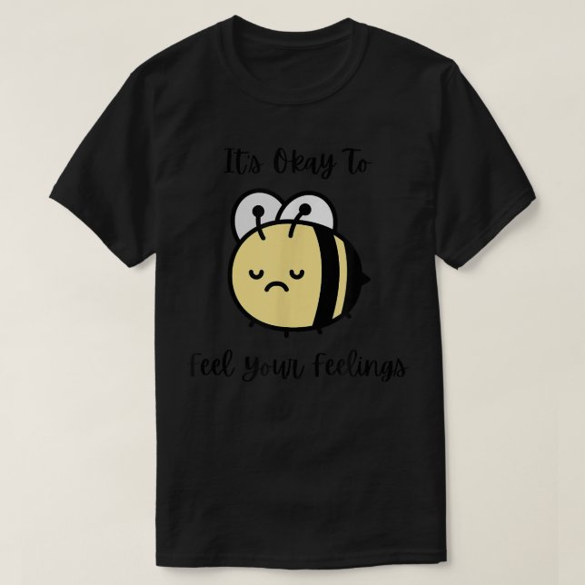 Traurige geistige Gesundheit der Bienen Niedlich,  T-Shirt (Design vorne)