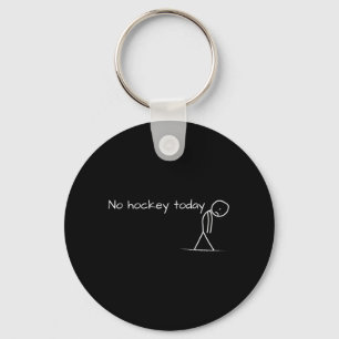 Traurige Hockey-Stockfiguren Hockey Männer Hockey Schlüsselanhänger