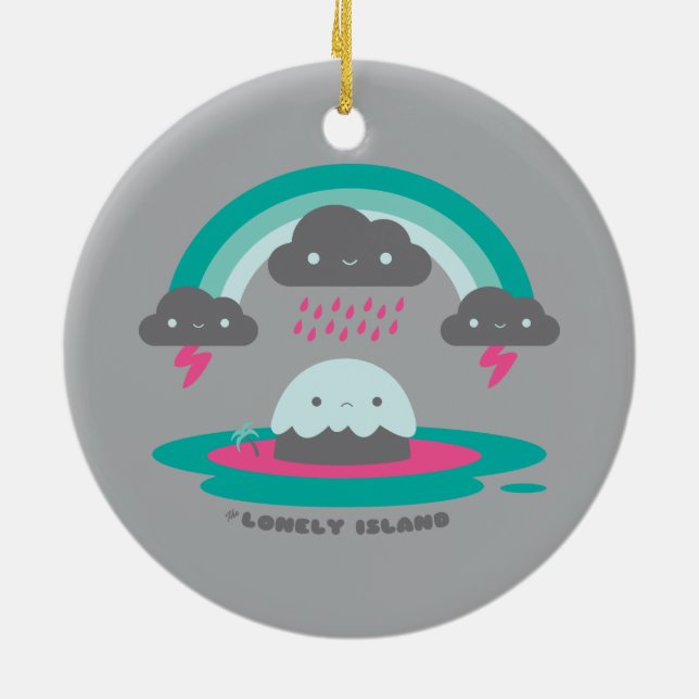 Traurige Insel 2 Keramikornament (Hinten)
