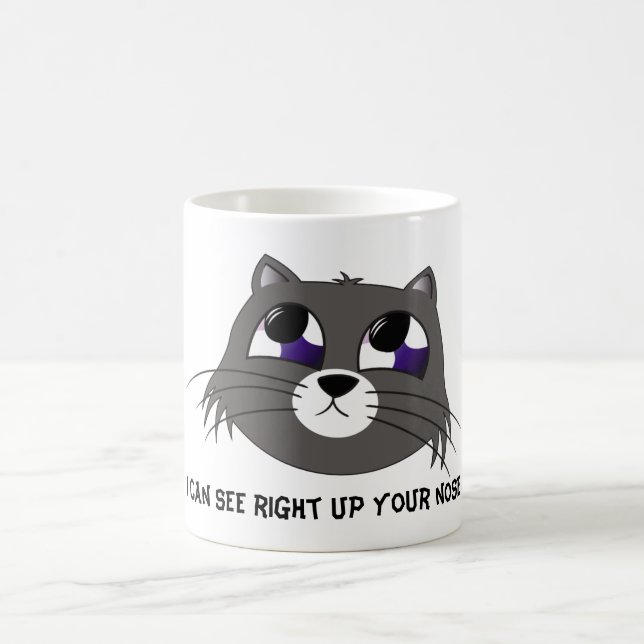 Traurige Katze Kaffeetasse (Mittel)