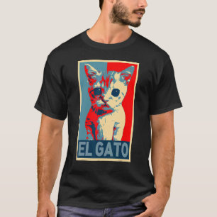 Traurige Katze Meme Katzenbild Retro-Optik T-Shirt