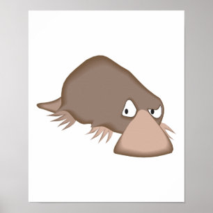 traurige kleine Platypus Poster