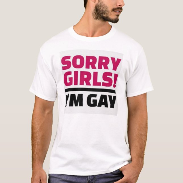 Traurige Mädchen bin ich homosexueller T - Shirt (Vorderseite)