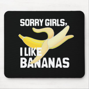 TRAURIGE MÄDCHEN MAG ICH BANANEN - WEISS - .PNG MOUSEPAD
